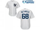 New York Yankees #68 Dellin Betances Replica White Home MLB Jersey