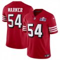 San Francisco 49ers 54 Fred Warner New Red 2023 F U S E Vapor Untouchable Limited Stitched Football 2024 Super Bowl LVIII Jersey