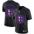 Minnesota Vikings #18 Justin Jefferson Nike Team Logo Dual Overlap Limited NFL Jersey Black
