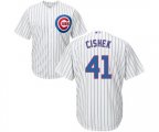 Chicago Cubs #41 Steve Cishek Replica White Home Cool Base MLB Jersey
