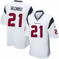 Houston Texans #21 Marcus Gilchrist Game White NFL Jersey