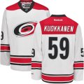 Carolina Hurricanes #59 Janne Kuokkanen Authentic White Away NHL Jersey