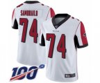 Atlanta Falcons #74 Ty Sambrailo White Vapor Untouchable Limited Player 100th Season Football Jersey