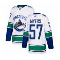 Vancouver Canucks #57 Tyler Myers Authentic White Away Hockey Jersey