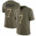 Seattle Seahawks #7 Brett Hundley Limited Olive Camo 2017 Salute to Service NFL Jersey