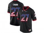 2016 US Flag Fashion-Men's Georgia Bulldogs Nick Chubb #27 College Football Limited Jerseys - Black