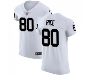 Oakland Raiders #80 Jerry Rice White Vapor Untouchable Elite Player Football Jersey