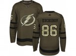 Tampa Bay Lightning #86 Nikita Kucherov Green Salute to Service Stitched NHL Jersey