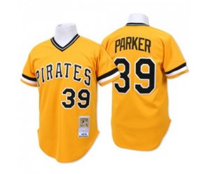 Pittsburgh Pirates #39 Dave Parker Replica Gold Throwback Baseball Jersey