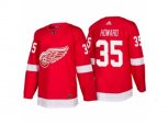 Detroit Red Wings #35 Jimmy Howard Red Home 2017-2018 adidas Hockey Stitched NHL Jersey