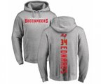 Tampa Bay Buccaneers #34 Mike Edwards Ash Backer Pullover Hoodie