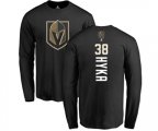 Vegas Golden Knights #38 Tomas Hyka Black Backer Long Sleeve T-Shirt