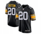 Pittsburgh Steelers #20 Cameron Sutton Game Black Alternate Football Jersey