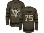 Adidas Pittsburgh Penguins #75 Ryan Reaves Green Salute to Service Stitched NHL Jersey