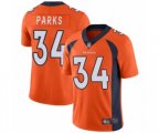 Denver Broncos #34 Will Parks Orange Team Color Vapor Untouchable Limited Player Football Jersey