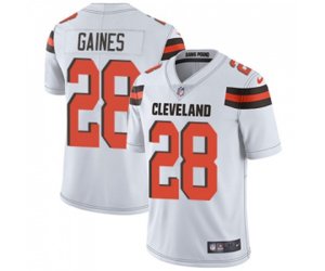 Cleveland Browns #28 E.J. Gaines White Vapor Untouchable Limited Player Football Jersey
