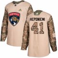 Florida Panthers #41 Aleksi Heponiemi Authentic Camo Veterans Day Practice NHL Jersey