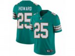 Miami Dolphins #25 Xavien Howard Vapor Untouchable Limited Aqua Green Alternate NFL Jersey