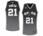 San Antonio Spurs #21 Tim Duncan Swingman Black Resonate Fashion Basketball Jersey