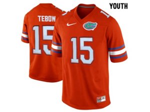 Youth Florida Gators Tim Tebow #15 College Football Jersey - Orange