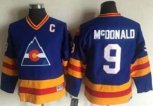 Colorado Avalanche #9 Lanny McDonald Blue CCM Throwback Stitched Hockey Jersey
