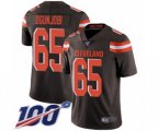Cleveland Browns #65 Larry Ogunjobi Brown Team Color Vapor Untouchable Limited Player 100th Season Football Jersey