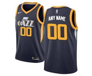 Utah Jazz Navy Swingman Custom Basketball Jersey - Icon Edition