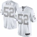 Oakland Raiders #52 Khalil Mack Limited White Platinum NFL Jersey