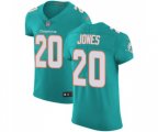 Miami Dolphins #20 Reshad Jones Elite Aqua Green Team Color Football Jersey