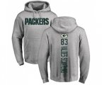 Green Bay Packers #83 Marquez Valdes-Scantling Ash Backer Hoodie