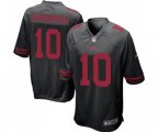 San Francisco 49ers #10 Jimmy Garoppolo Game Black Football Jersey