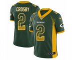 Green Bay Packers #2 Mason Crosby Limited Green Rush Drift Fashion NFL Jersey