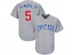 Chicago Cubs #5 Albert Almora Jr Replica Grey Road Cool Base MLB Jersey