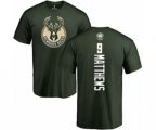 Milwaukee Bucks #9 Wesley Matthews Green Backer T-Shirt