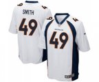 Denver Broncos #49 Dennis Smith Game White Football Jersey