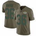 Green Bay Packers #36 LaDarius Gunter Limited Olive 2017 Salute to Service NFL Jersey