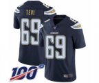 Los Angeles Chargers #69 Sam Tevi Navy Blue Team Color Vapor Untouchable Limited Player 100th Season Football Jersey
