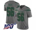 New York Jets #56 Jachai Polite Limited Gray Inverted Legend 100th Season Football Jersey