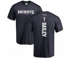 New England Patriots #7 Jake Bailey Navy Blue Backer T-Shirt
