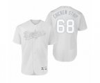 Dodgers Ross Stripling Chicken Strip White 2019 Players' Weekend Authentic Jersey