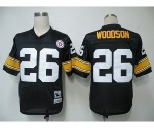 Pittsburgh Steelers #26 Rod Woodson Black Throwback Jersey