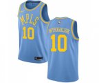 Los Angeles Lakers #10 Sviatoslav Mykhailiuk Authentic Blue Hardwood Classics Basketball Jersey