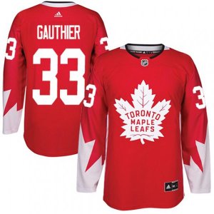 Toronto Maple Leafs #33 Frederik Gauthier Premier Red Alternate NHL Jersey