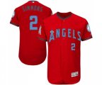 Los Angeles Angels of Anaheim #2 Andrelton Simmons Authentic Red 2016 Father's Day Fashion Flex Base Baseball Jersey