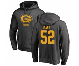 Green Bay Packers #52 Rashan Gary Ash One Color Pullover Hoodie