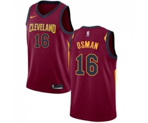 Cleveland Cavaliers #16 Cedi Osman Swingman Maroon Basketball Jersey - Icon Edition