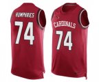 Arizona Cardinals #74 D.J. Humphries Limited Red Player Name & Number Tank Top Football Jersey
