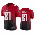 Atlanta Falcons #81 Hayden Hurst Red 2nd Alternate 2020 Vapor Untouchable Limited NFL Jersey