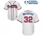 Atlanta Braves #32 Brandon McCarthy Replica White Home Cool Base Baseball Jersey