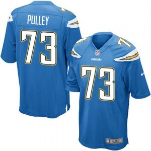 Los Angeles Chargers #73 Spencer Pulley Game Electric Blue Alternate NFL Jersey